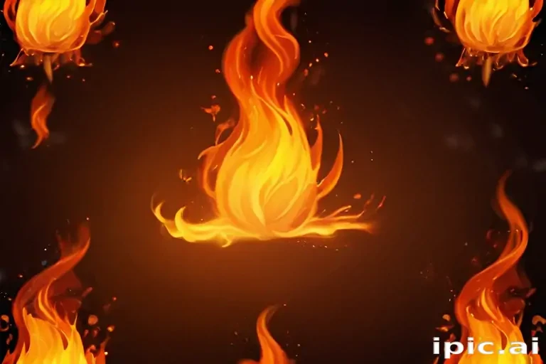 background with fire