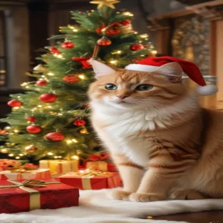 merry christmas cats images