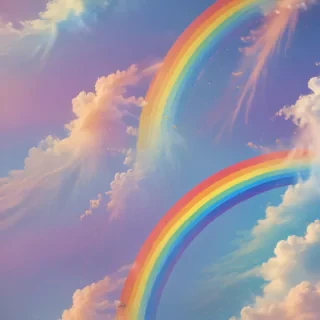 cute rainbow background