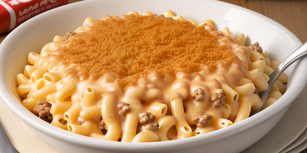 cheesy mac with ground beef
