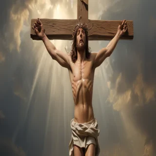picture of jesus on cross