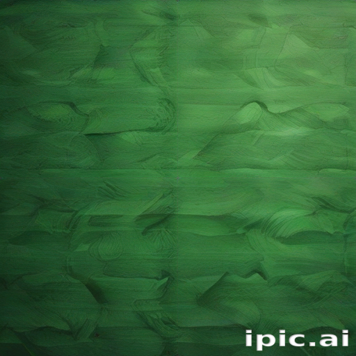 Abstract Green Texture with Layered Brush Strokes and Subtle Variations