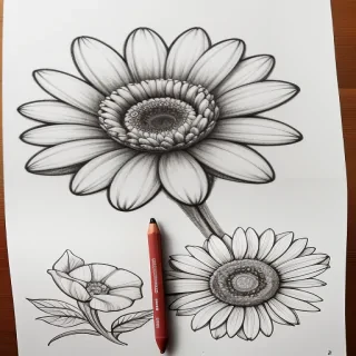 flower drawing pictures