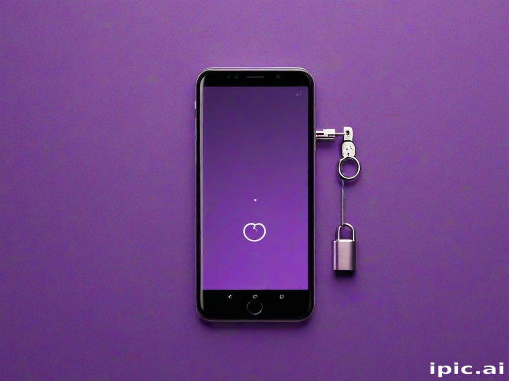 purple lock screen