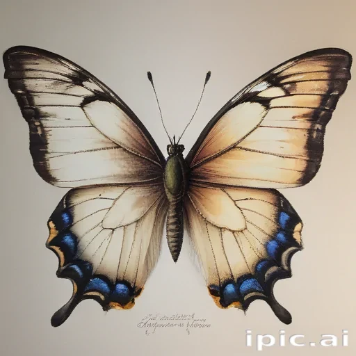pictures of drawings of butterflies