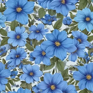 blue flowers png