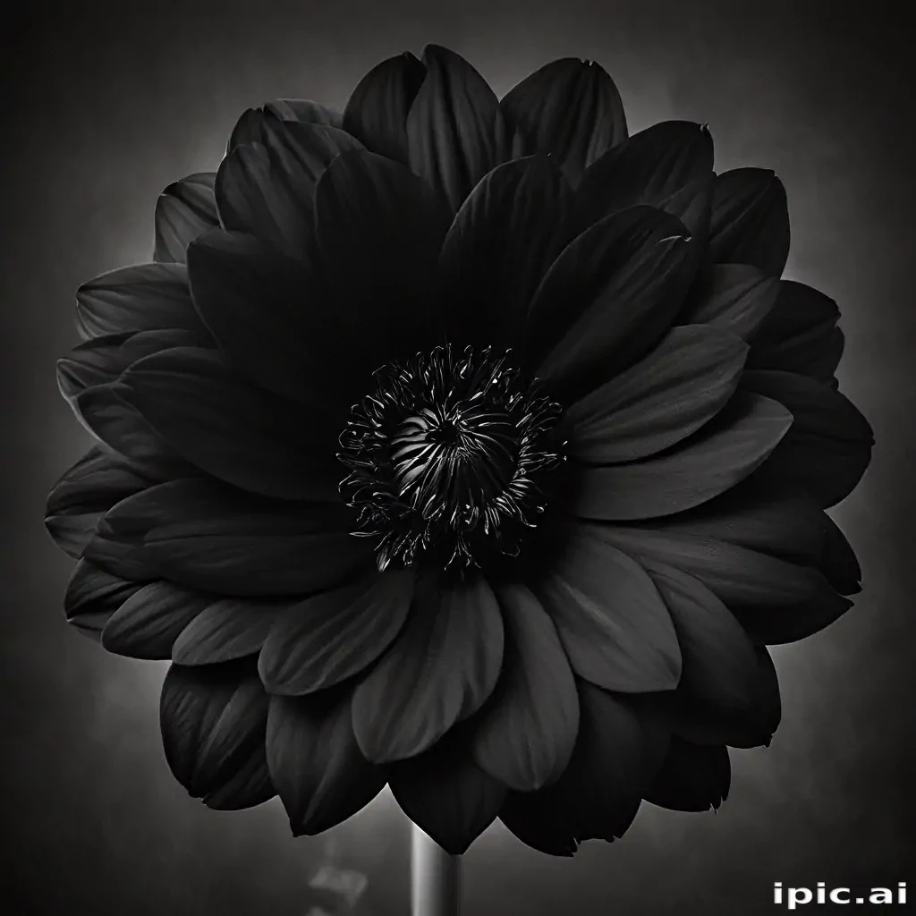 black flower