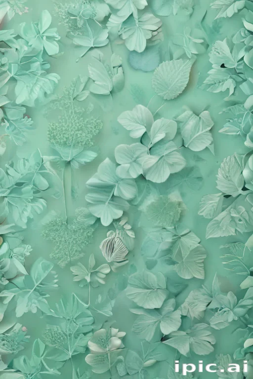 mint green background