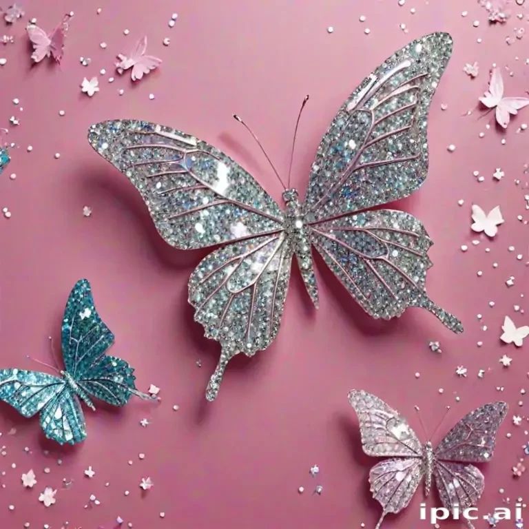 glitter butterfly wallpaper