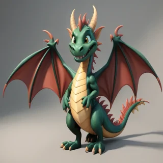cartoon of a dragon