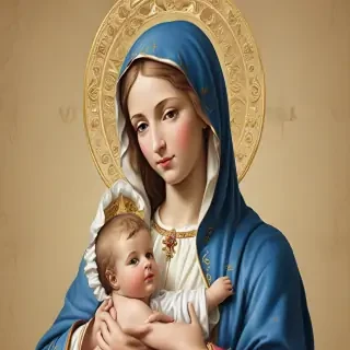 virgin mary clip art