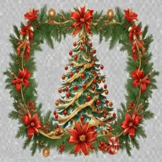 merry christmas clip art transparent background