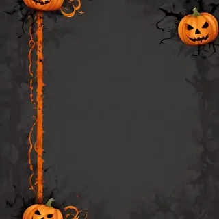halloween border transparent
