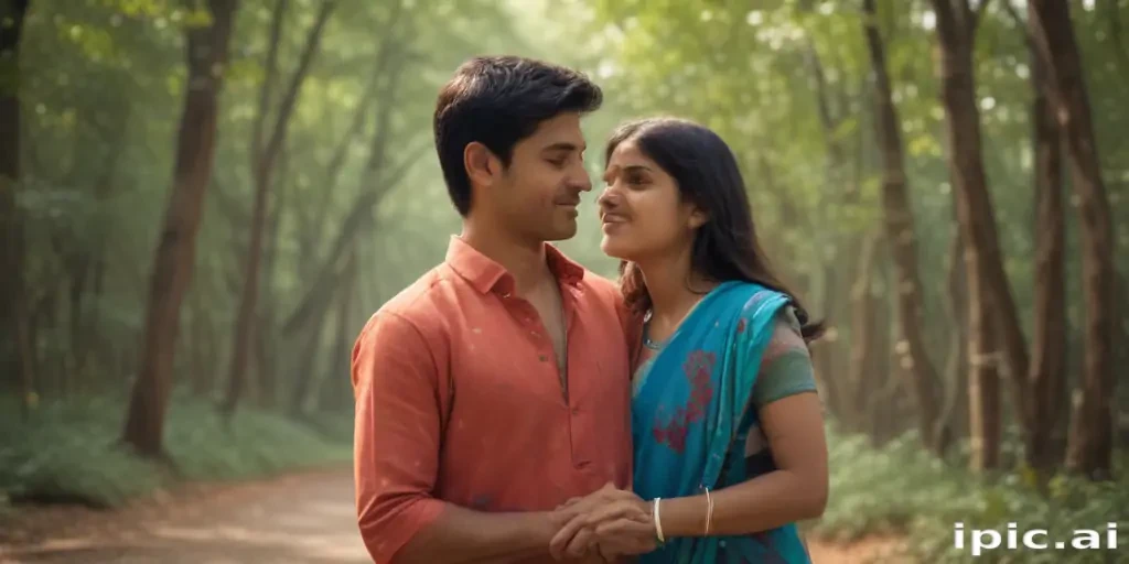 mom and son indian