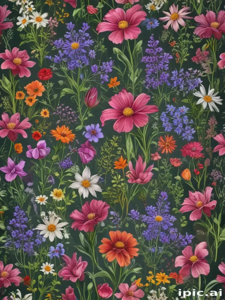 wildflowers transparent background