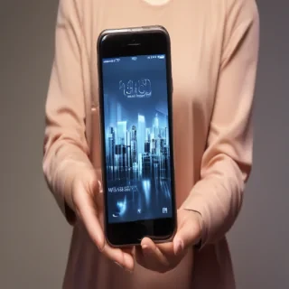 holding a phone