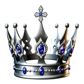 silver crown png