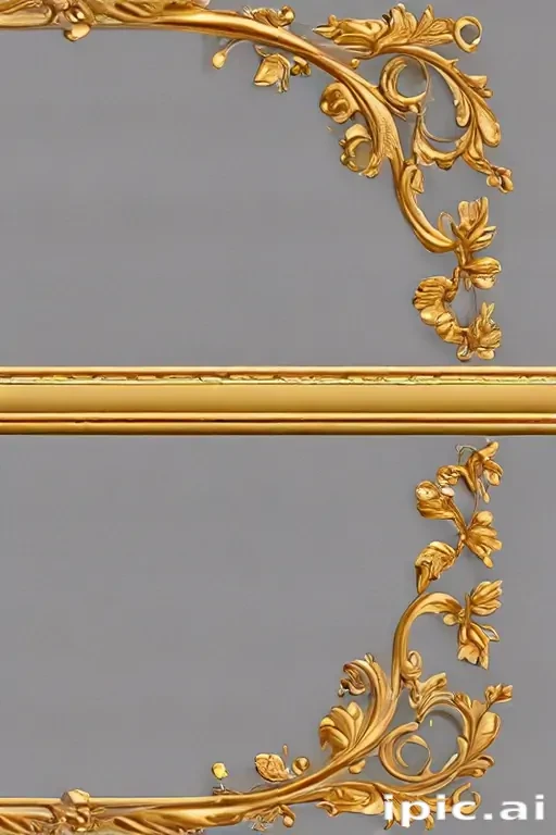 gold border transparent