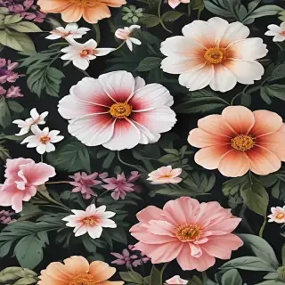 aesthetic flower painting