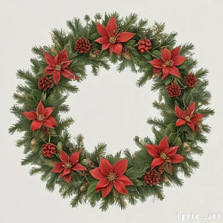 christmas wreath transparent