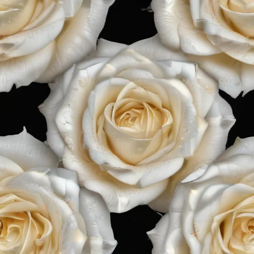 white rose on black