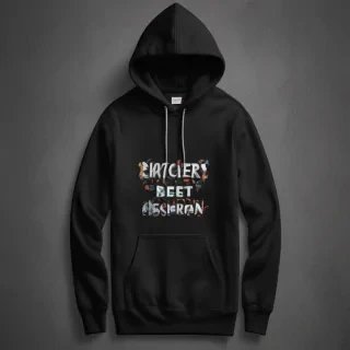 black hoodie mockup