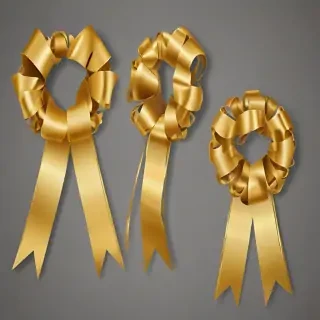 gold ribbon clipart