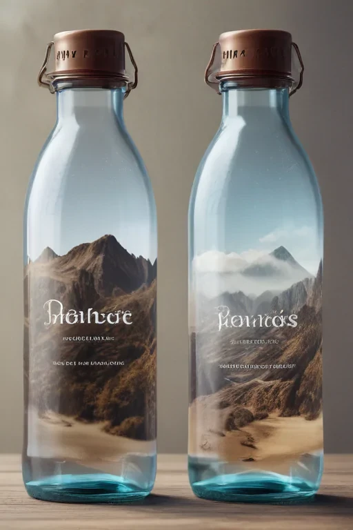 water bottle mockup