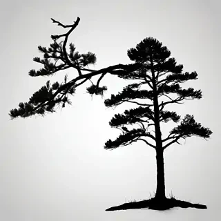 pine tree silhouette png