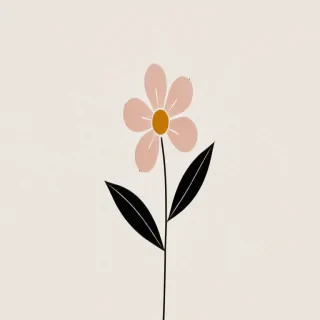 minimalist flower