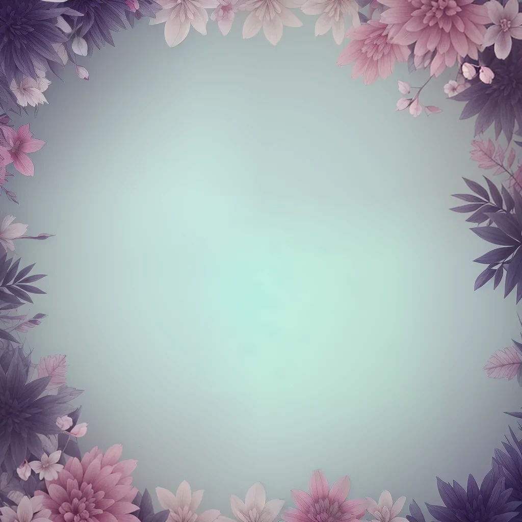 Delicate Floral Frame with Soft Pastel Colors for Elegant Designs