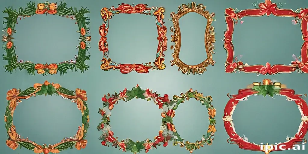 christmas clip art frames