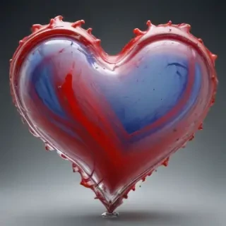 blurry heart