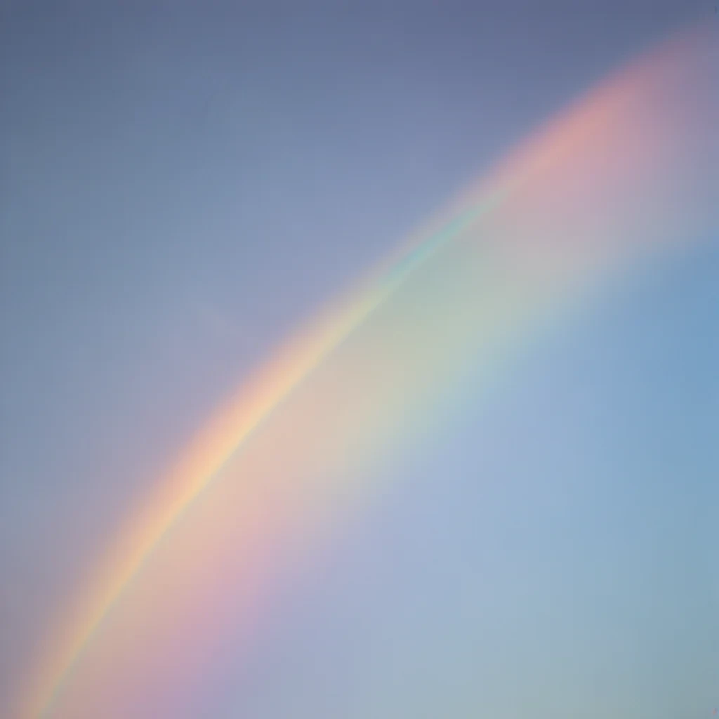 pastel coloured rainbow