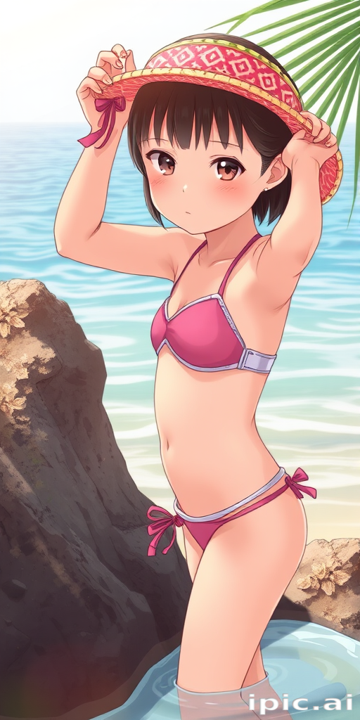 little girl in bikini ai