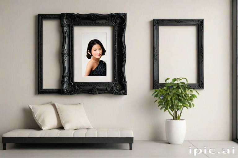 black picture frame png