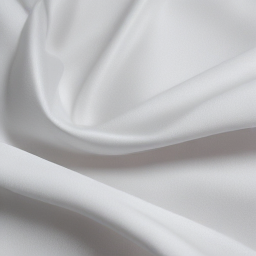 Soft and Luxurious White Fabric Draped Elegantly in Gentle Waves