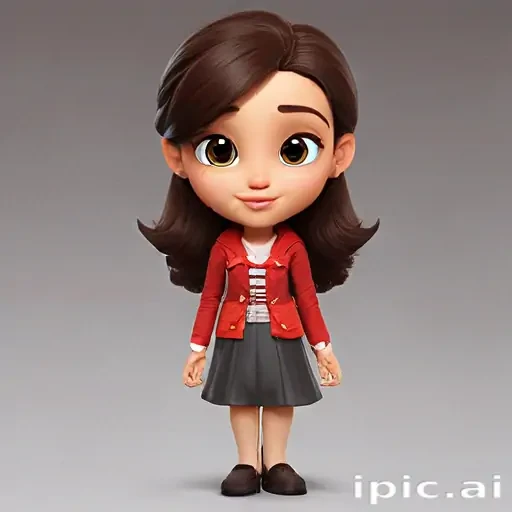 brunette cartoon character