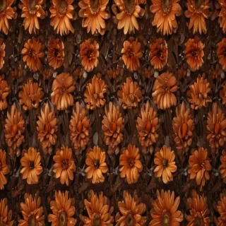 aesthetic brown flowers
