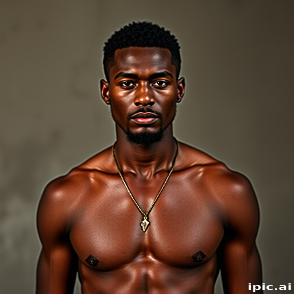 black male shirtless