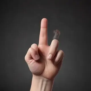 middle finger background