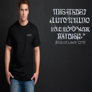 black tee mockup