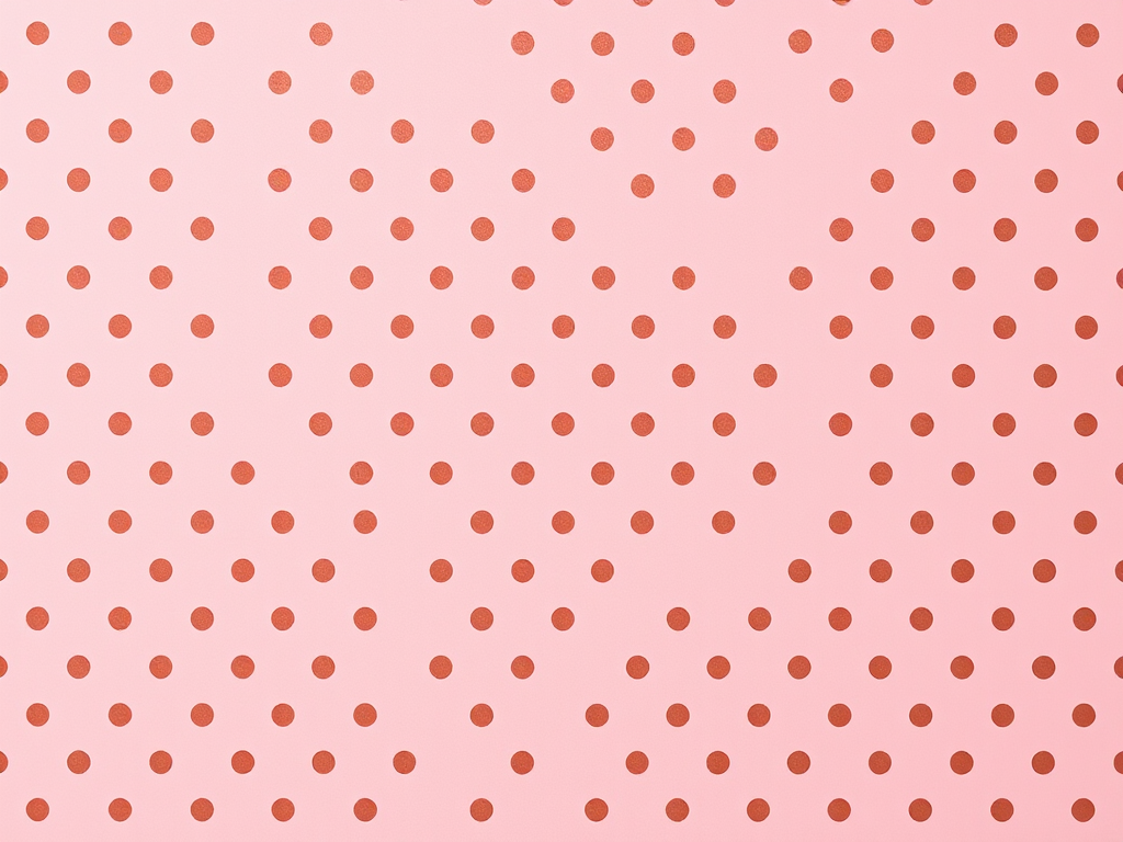 Create a seamless pattern of pink background with evenly spaced brown dots in a high-resolution format, captured with a DSLR camera at f/8 aperture, ISO 100, 50mm lens, top-down view, studio lighting for enhanced clarity.