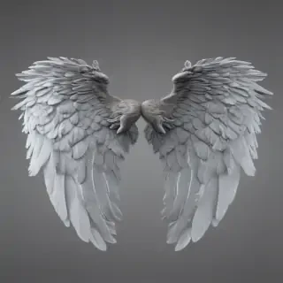realistic angel wings png