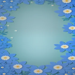 flower background blue