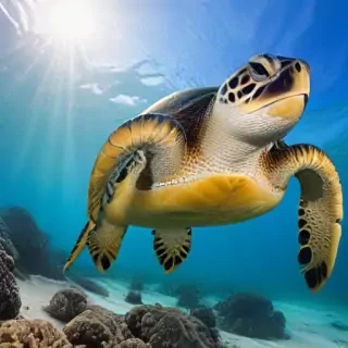 sea turtle desktop background