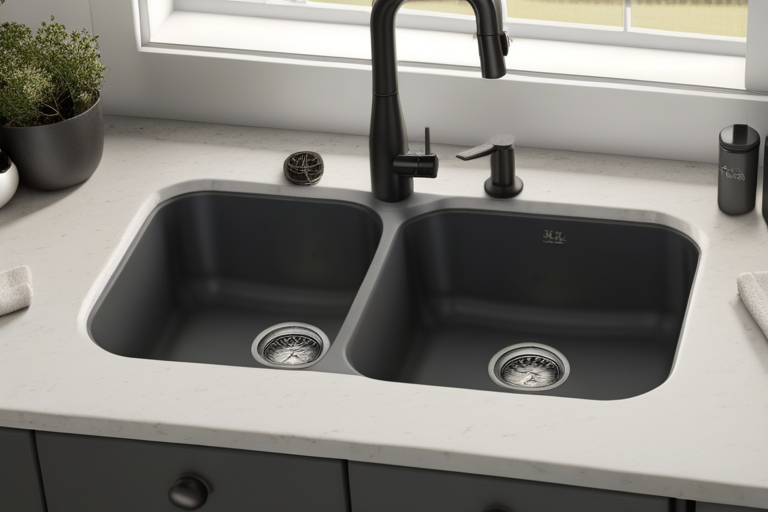 how do i clean a composite sink
