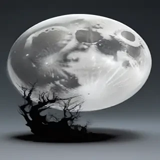 transparent moon