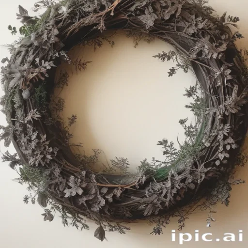 wreath drawing