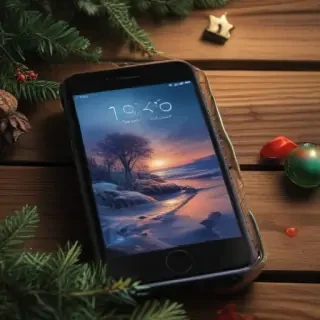 christmas phone wallpaper aesthetic